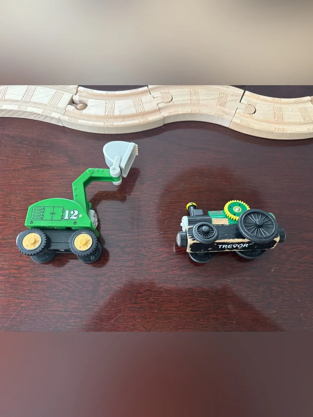 Thomas & Friends Wooden Railway Track Lot 27 Pc w/ Trevor & Alfie